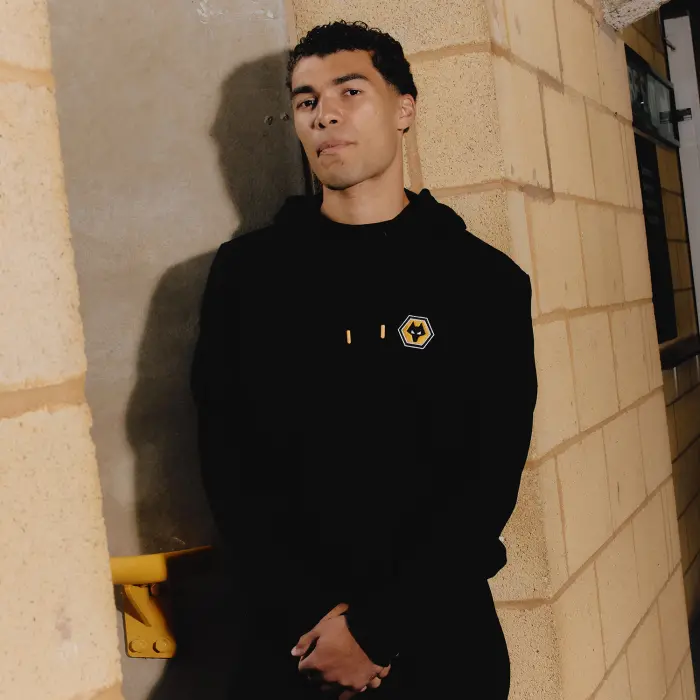 Wolverhampton Wanderers Shirt Store | Essentials Hoodie – Black Collection Wolverhampton Wanderers Official Gear